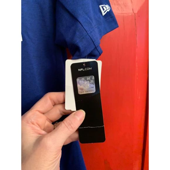 NWT Size Small New Era Buffalo Bills NFL Team Apparel T-Shirt Tee Top Blue EUC - Picture 3 of 3